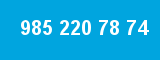 985 220 78 74